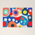 Circles: Colorful Mid Century Abstraction Welcome Mat Gallery Image 1