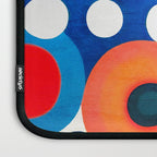 Circles: Colorful Mid Century Abstraction Laptop Sleeve Gallery Image 3