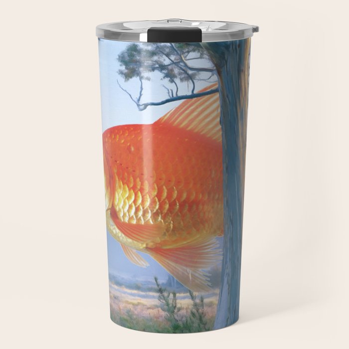 grazing goldfish Travel Mug Gallery Image 1