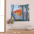 grazing goldfish Wall Tapestry Gallery Image 2