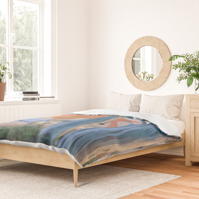 grazing goldfish Duvet Cover Gallery Image 2