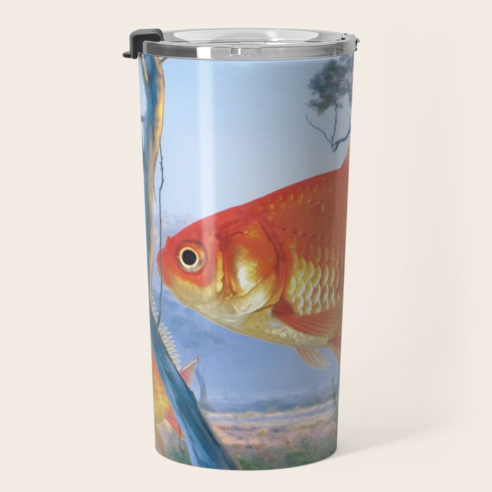 grazing goldfish Travel Mug Gallery Image 3