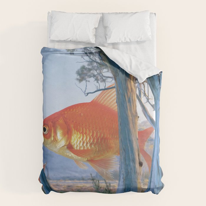 grazing goldfish Duvet Cover Gallery Image 6