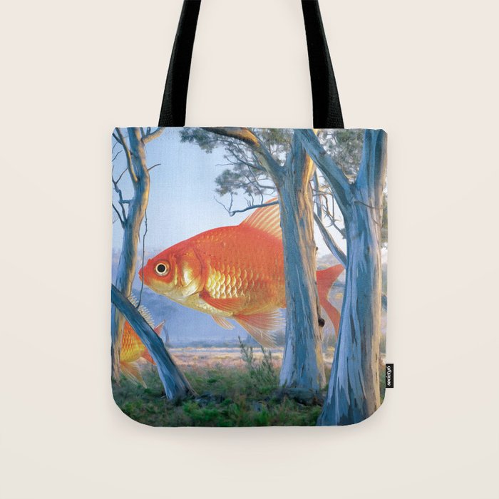 grazing goldfish Tote Bag Gallery Image 1