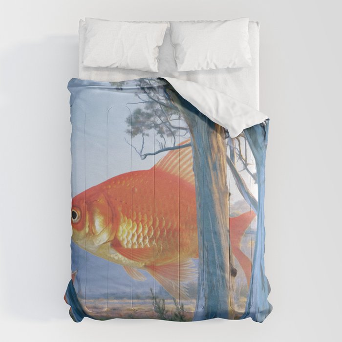 grazing goldfish Comforter Gallery Image 6