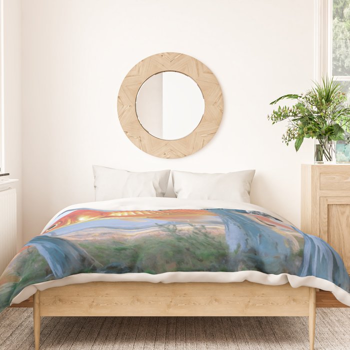 grazing goldfish Duvet Cover Gallery Image 3