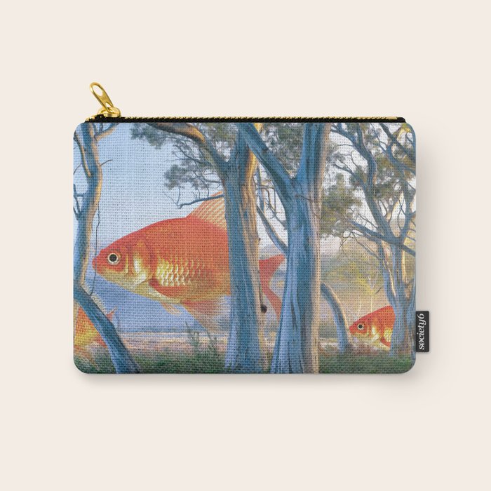 grazing goldfish Carry All Pouch Gallery Image 1
