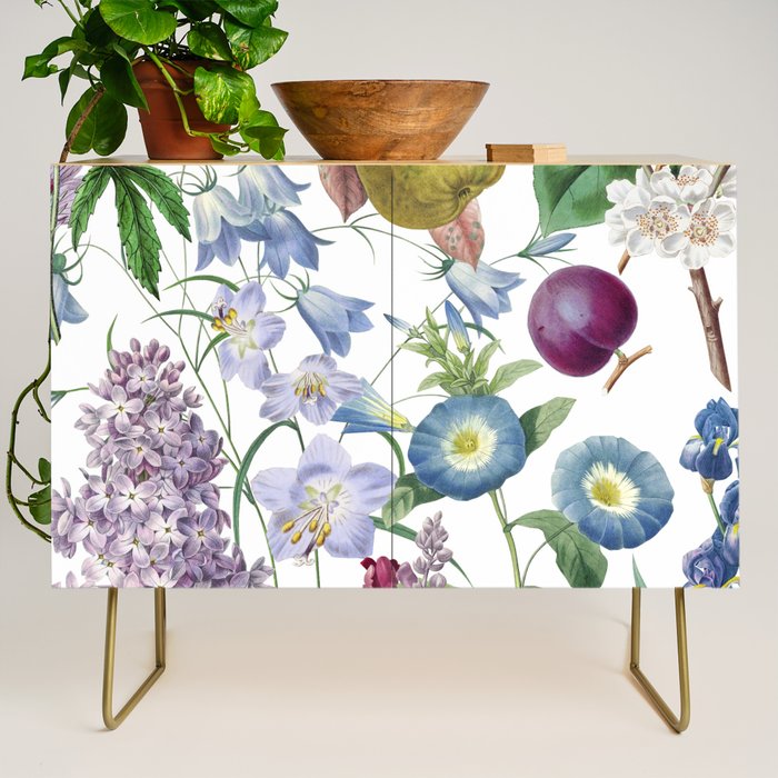 Summer Fruits Botanical Illustration Collage Credenza Gallery Image 1