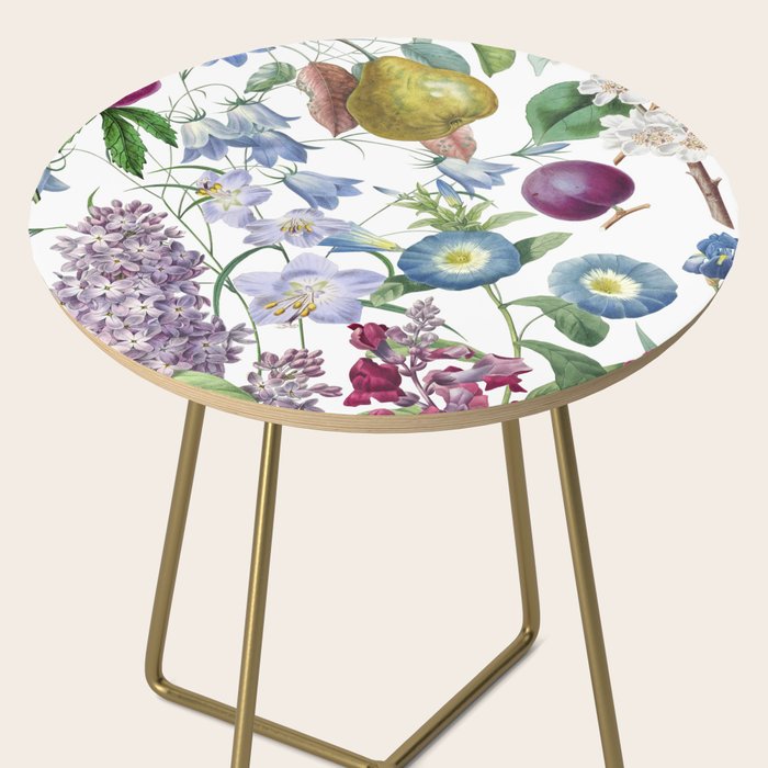 Summer Fruits Botanical Illustration Collage Side Table Gallery Image 2