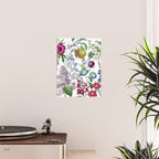 Summer Fruits Botanical Illustration Collage Poster Gallery Image 2