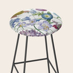 Summer Fruits Botanical Illustration Collage Stool Gallery Image 2