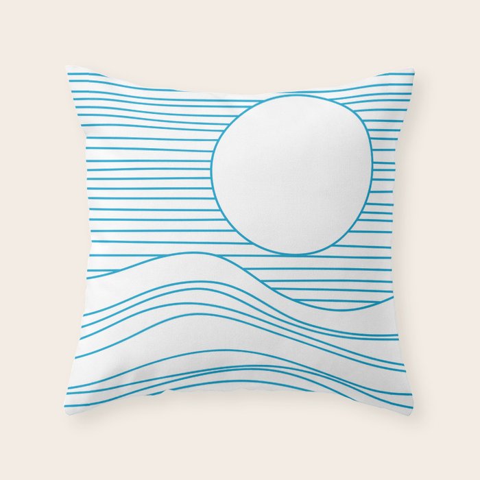 Abstract Landscape 17A Throw Pillow Gallery Image 6