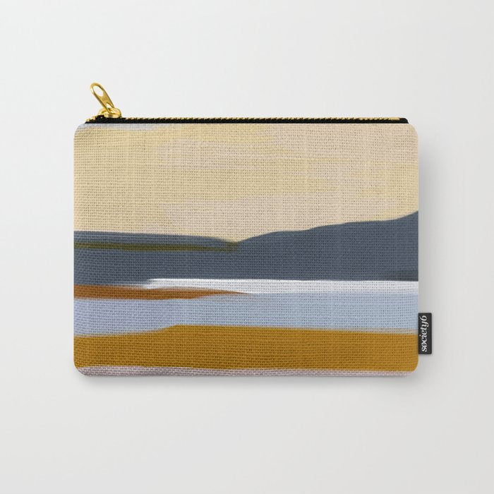 Abstract Silence Triptych Part 2 Carry All Pouch Gallery Image 1