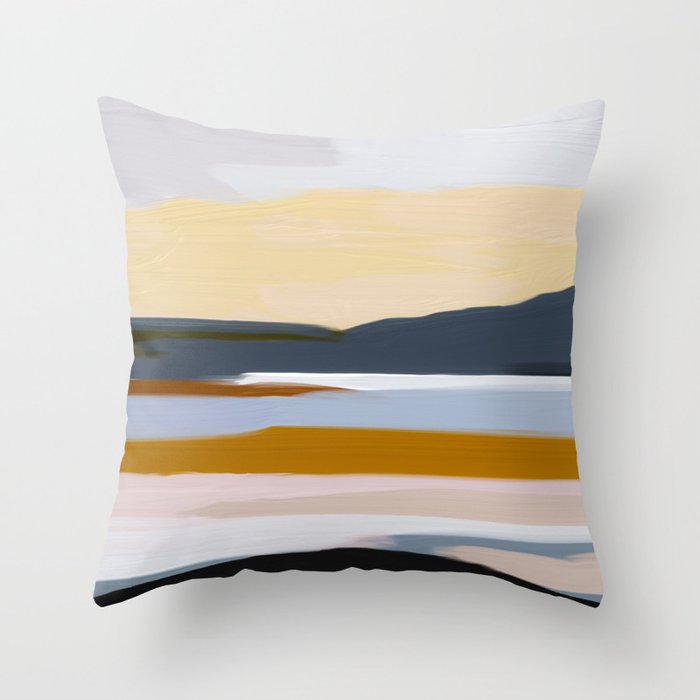 Abstract Silence Triptych Part 2 Throw Pillow Gallery Image 6