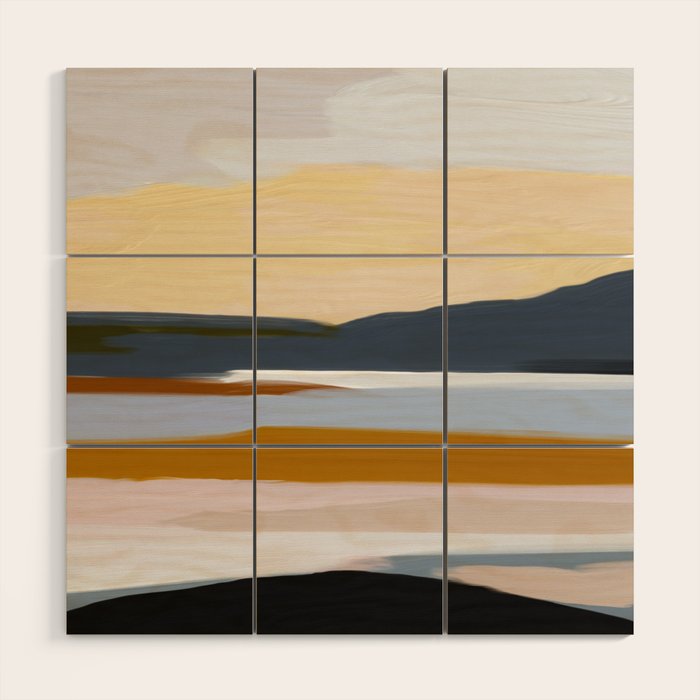 Abstract Silence Triptych Part 2 Wood Wall Art Gallery Image 1