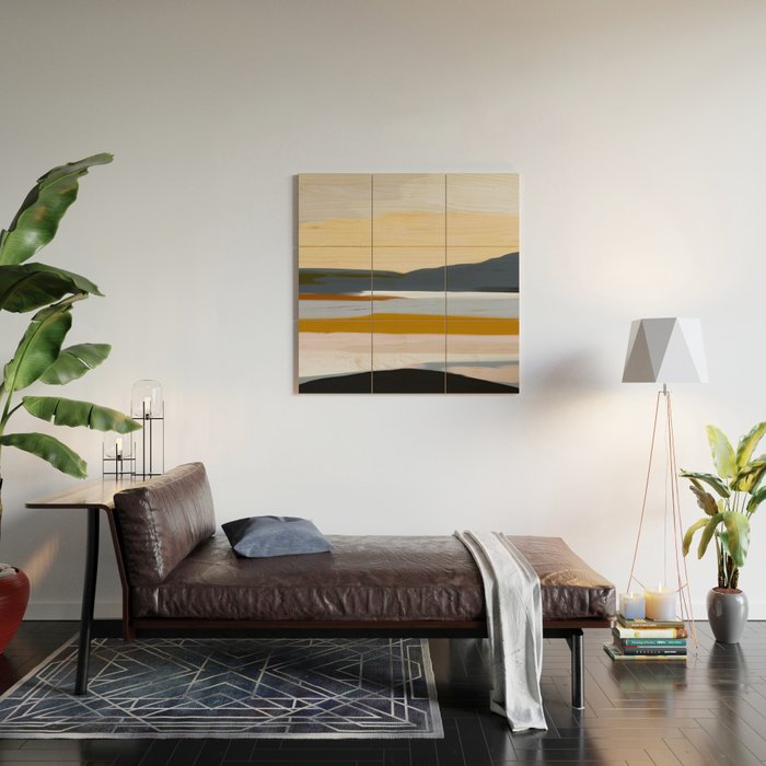 Abstract Silence Triptych Part 2 Wood Wall Art Gallery Image 2