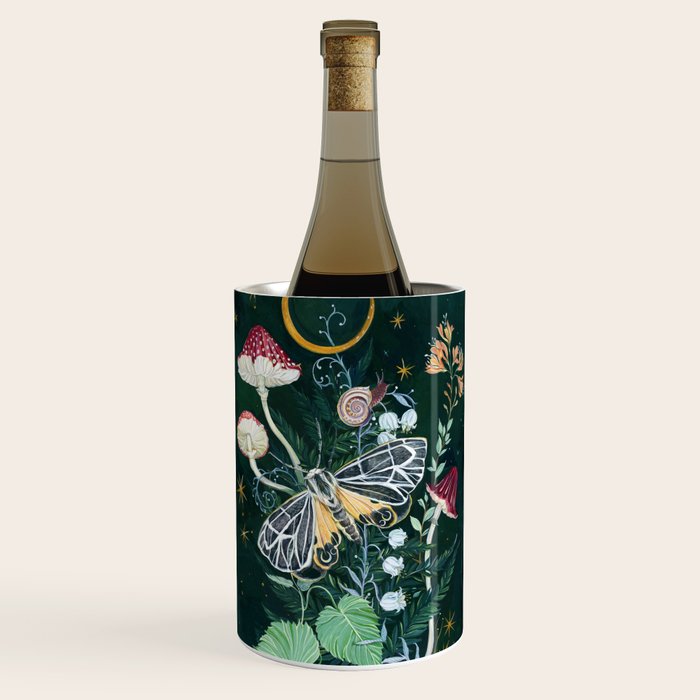 Mushroom night moth Wine Chiller Gallery Image 3