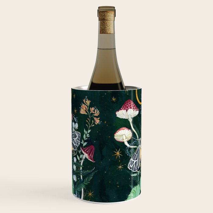 Mushroom night moth Wine Chiller Gallery Image 1