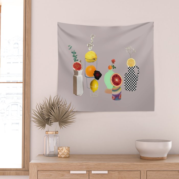 Still Life // Fruits & Flowers Wall Tapestry Gallery Image 2