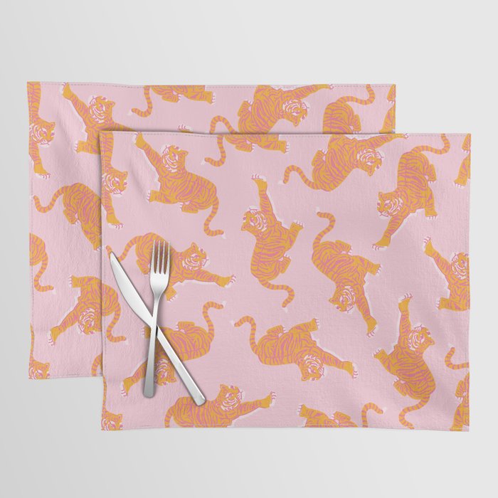 Year of the Tiger - Pink/Orange Placemat Gallery Image 1