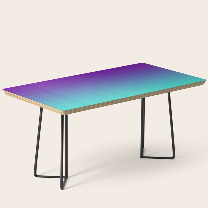 Violet Purple and Turquoise Ombre Coffee Table Gallery Image 1