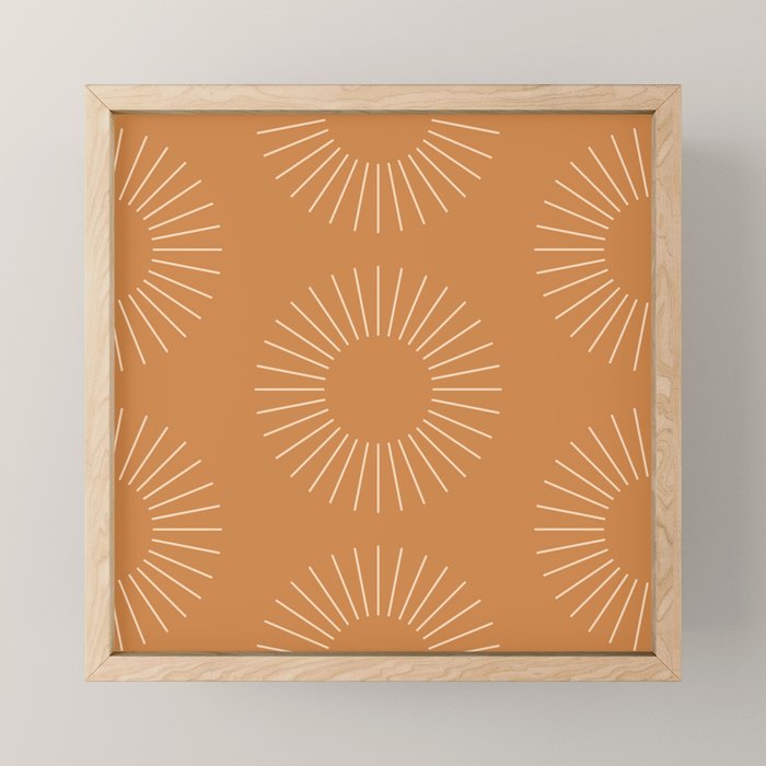 Minimalist Sunray Pattern XIII Mini Art Print Gallery Image 1