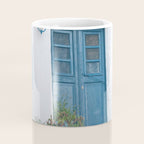 Santorini Oia Blue Door Dream #1 #minimal #wall #decor #art #society6 Coffee Mug Gallery Image 4