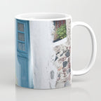 Santorini Oia Blue Door Dream #1 #minimal #wall #decor #art #society6 Coffee Mug Gallery Image 1