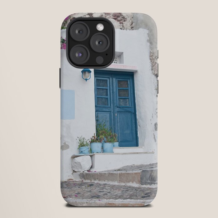 Santorini Oia Blue Door Dream #1 #minimal #wall #decor #art #society6 iPhone Case Gallery Image 12