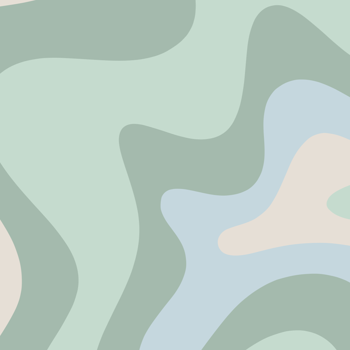 Retro Liquid Swirl Abstract Pattern Celadon Mint Green Baby Blue Beige  Coffee Mug Gallery Image 2