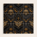 Celestial Forest Damask - Midnight Wood Wall Art Gallery Image 1