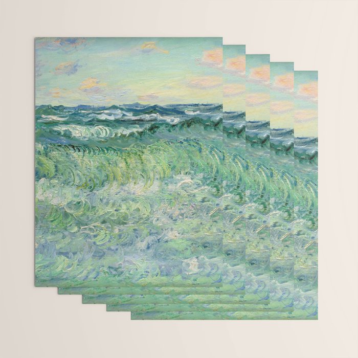 Marine, Pourville Wrapping Paper Gallery Image 3