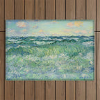 Marine, Pourville Outdoor Rug Gallery Image 1