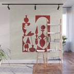 CRIMSON CABINET Wall Mural Gallery Image 1