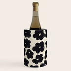Daisies Pattern NO.1 | Black White Wine Chiller Gallery Image 3