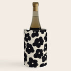 Daisies Pattern NO.1 | Black White Wine Chiller Gallery Image 2