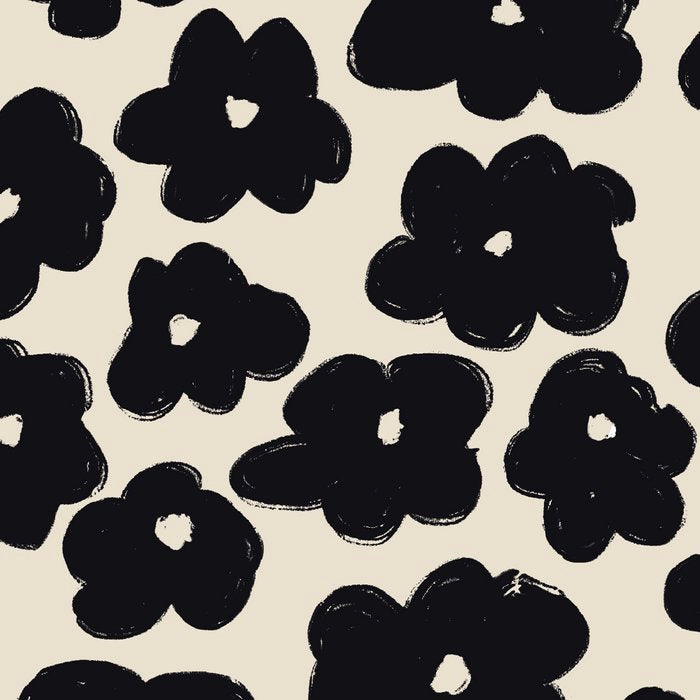 Daisies Pattern NO.1 | Black White Coffee Mug Gallery Image 2