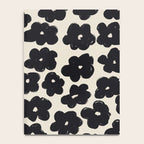Daisies Pattern NO.1 | Black White Notebook Gallery Image 4