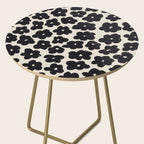 Daisies Pattern NO.1 | Black White Side Table Gallery Image 2