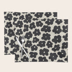 Daisies Pattern NO.1 | Black White Placemat Gallery Image 1