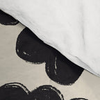 Daisies Pattern NO.1 | Black White Comforter Gallery Image 4