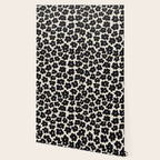 Daisies Pattern NO.1 | Black White Wallpaper Gallery Image 2