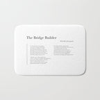 The Bridge Builder by Will Allen Dromgoole Bath Mat Gallery Image 1