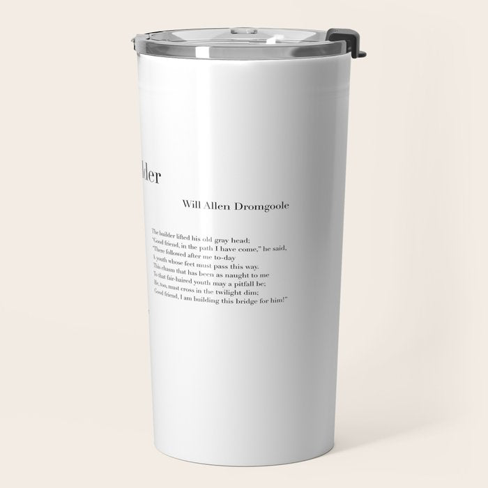 The Bridge Builder by Will Allen Dromgoole Travel Mug Gallery Image 2