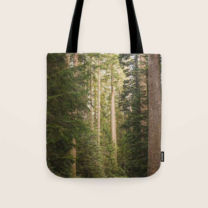 Redwood Forest Black Bear Adventure - National Parks Nature Photography Tote Bag Gallery Image 1