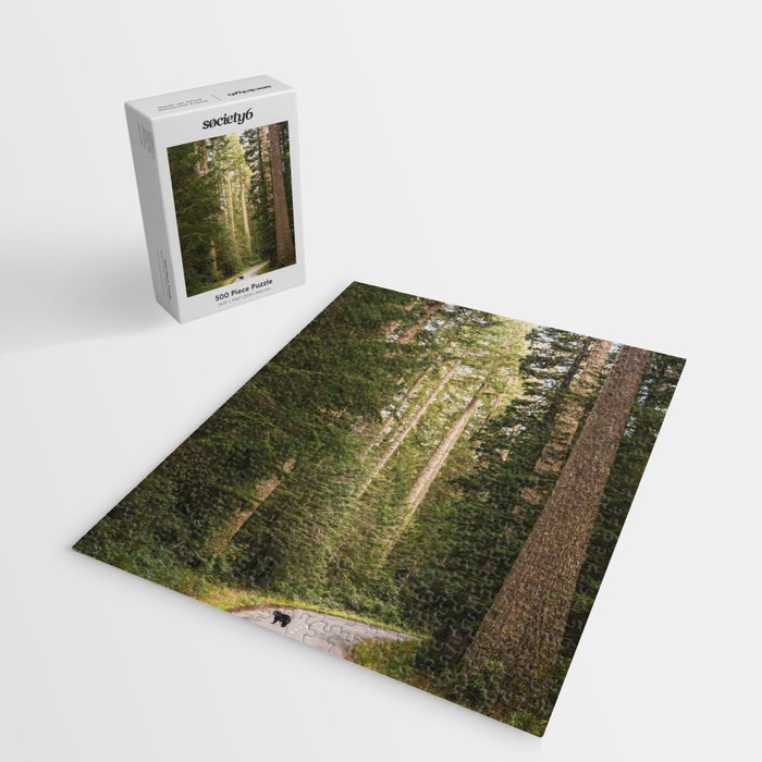 Redwood Forest Black Bear Adventure - National Parks Nature Photography Jigsaw Puzzle Gallery Image 2