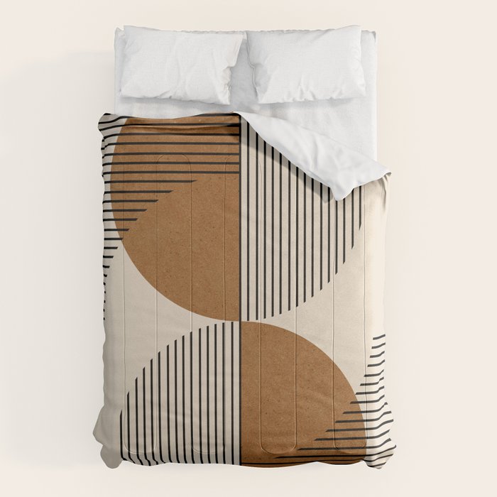 Abstraction_SUNSHINE_BALANCE_YINYANG_LINE_POP_ART_0630A Comforter Gallery Image 6
