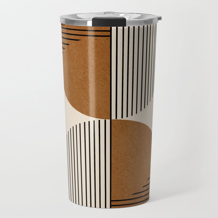 Abstraction_SUNSHINE_BALANCE_YINYANG_LINE_POP_ART_0630A Travel Mug Gallery Image 1