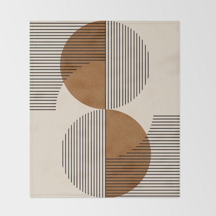 Abstraction_SUNSHINE_BALANCE_YINYANG_LINE_POP_ART_0630A Throw Blanket Gallery Image 2