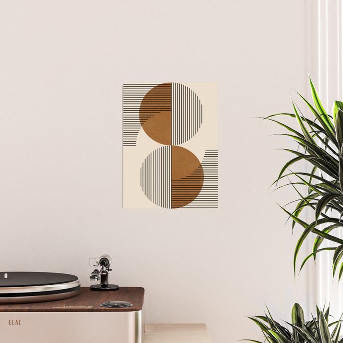 Abstraction_SUNSHINE_BALANCE_YINYANG_LINE_POP_ART_0630A Poster Gallery Image 2